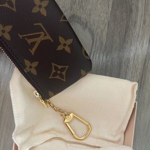 New LV authentic key chain pouch with box Never used